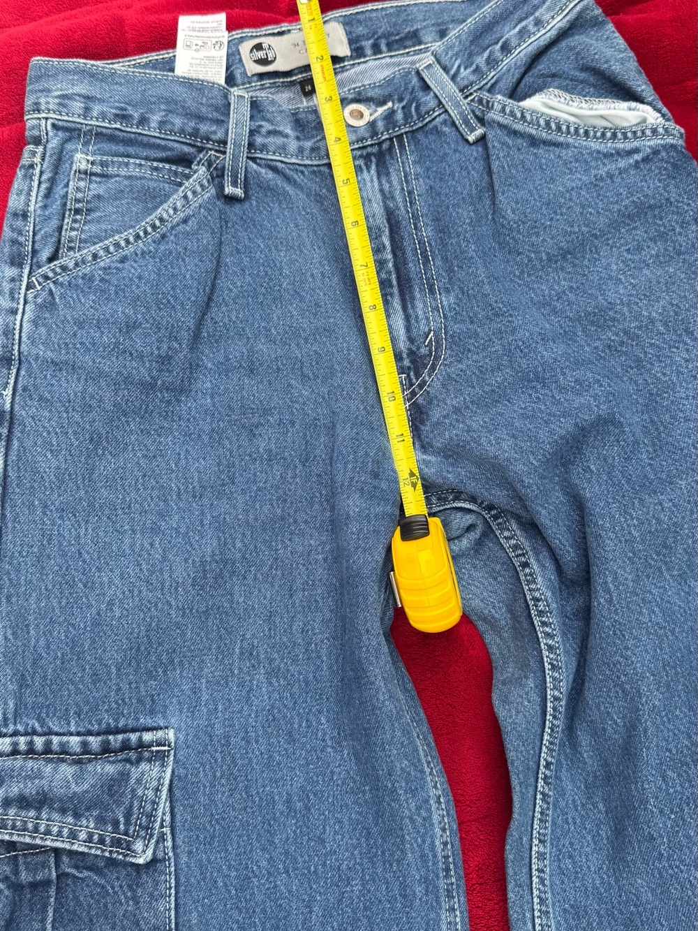 Levi's Men's Medium Blue Relaxed Cargo Jeans
